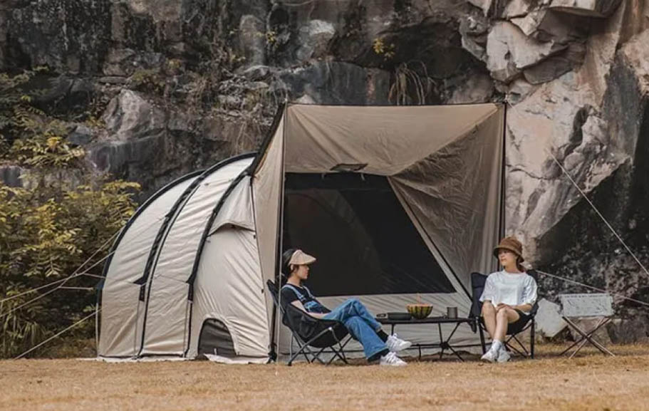 Portable Double-Room Camping Tent